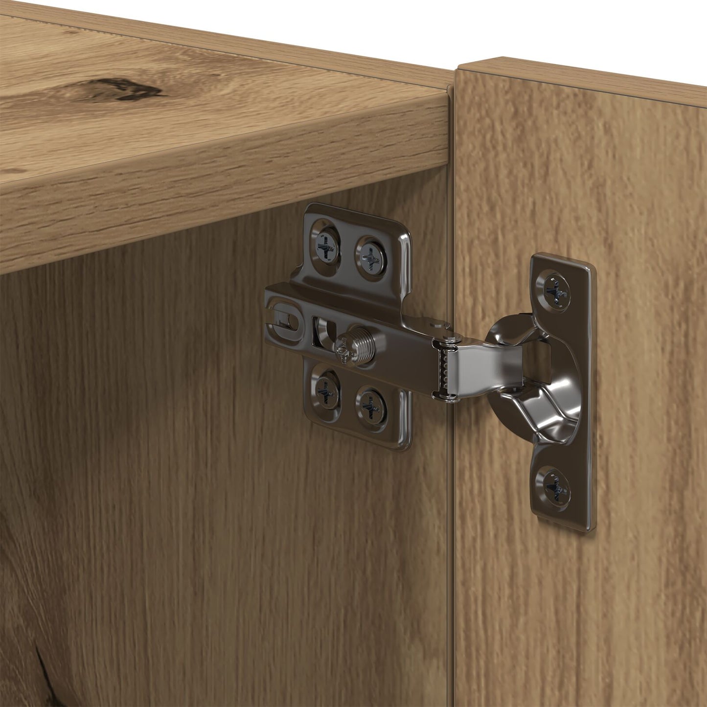 Tv Wandmeubels Met Led-Verlichting 2 Stuks Artisan Eiken 80X35X31 Cm