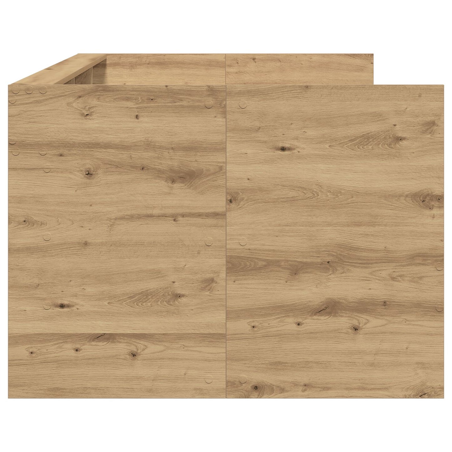 Uitschuifbed Met Lades Artisan Eiken Bewerkt Hout 75 X 190 Cm