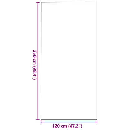 Deurmat Rechthoekig Grijs 120X250 Cm