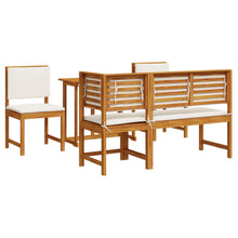 5-Delige Tuin Dinerset Massief Hout Acaciahout