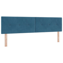 Hoofdbord Met Knopen Tufted Donkerblauw Fluweel Middernachtblauw 180 cm Laag hoofdbord