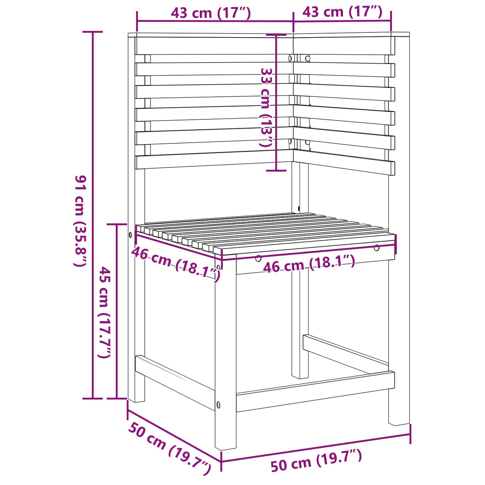 5-Delige Tuinbankset Van Massief Acaciahout zonder kussen 3 banken + 2 stoelen