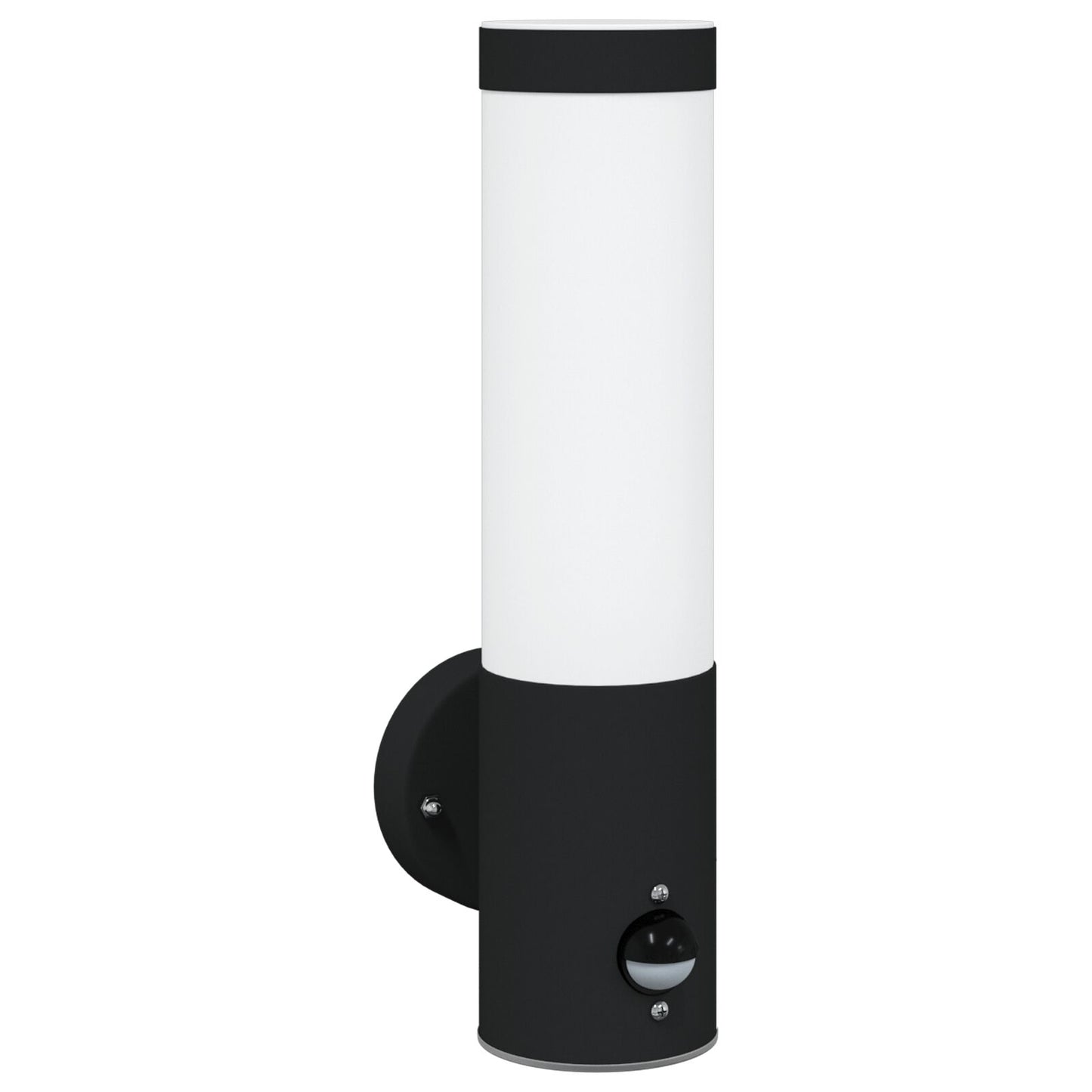 Buitenwandlampen 2 Stuks Rvs Ip44 Zwart met sensor