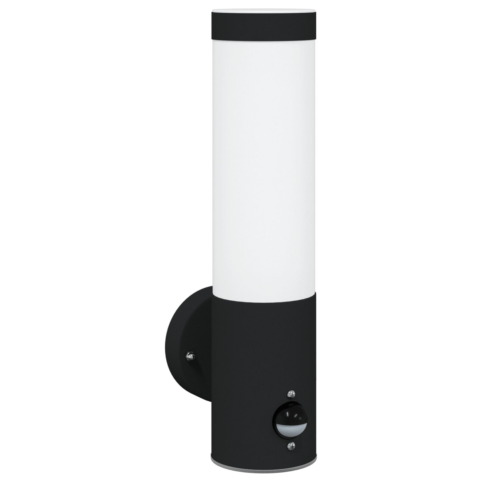 Buitenwandlampen 2 Stuks Rvs Ip44 Zwart met sensor