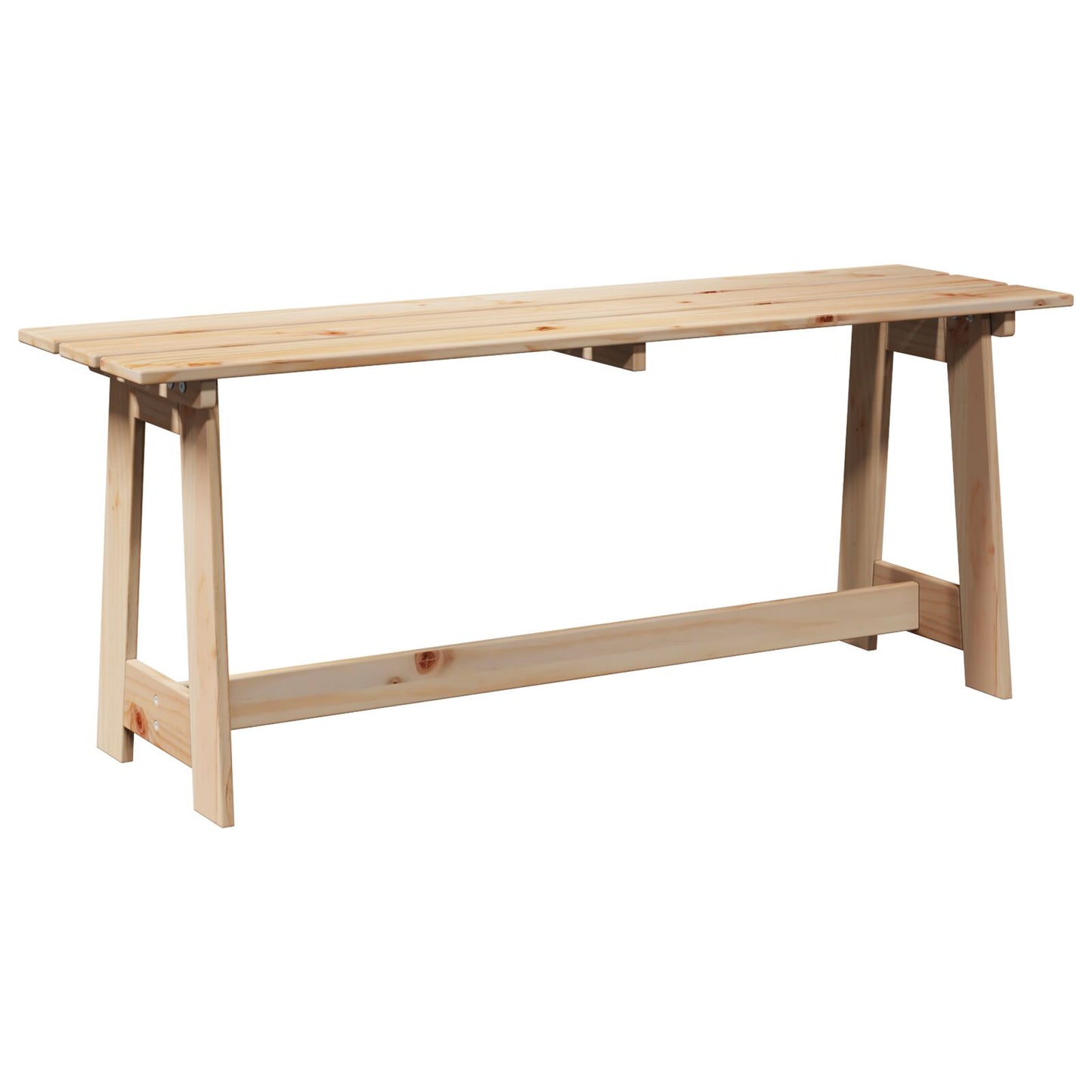 Buitenbank 119X35X47 Cm Massief Grenenhout Natuurlijk