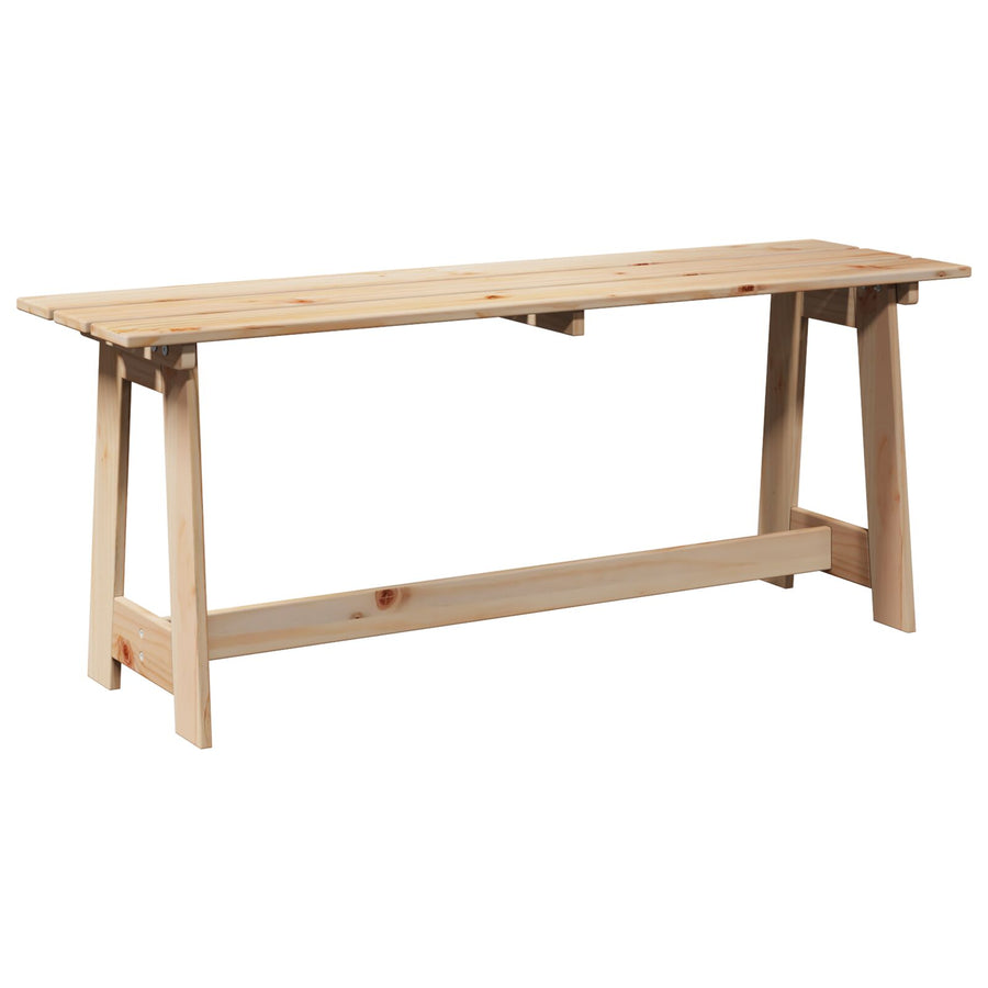 Buitenbank 119X35X47 Cm Massief Grenenhout Natuurlijk