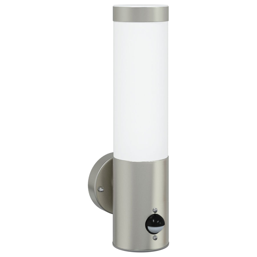 Buitenwandlampen 2 Stuks Rvs Ip44 Zilver met sensor