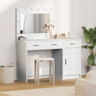 Console Table with Drawer 2 pcs White 40 x 41 x 75 cm Engineered Wood