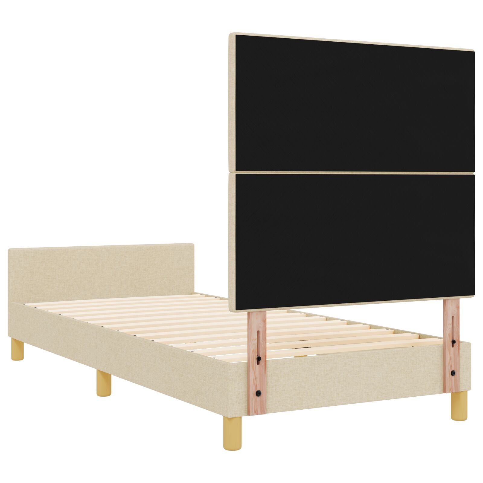 Bedframe Crème 80X200 Cm Stof Crème