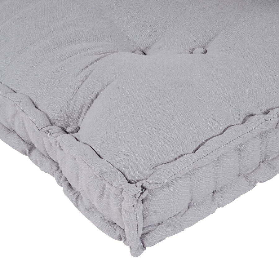 Pallet Sofa Kussen Met Rugsteun Stof Grijs 2x kussens