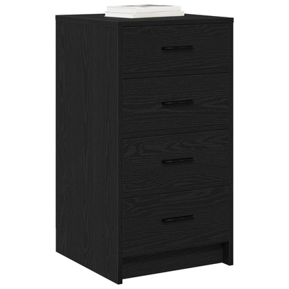 Dressoir 40X41X75 Cm Gefabriceerd Hout Zwart eiken