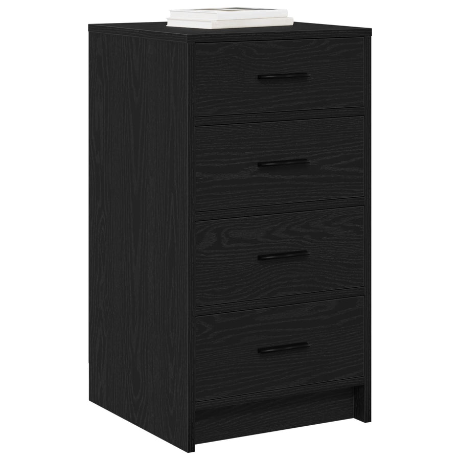 Dressoir 40X41X75 Cm Gefabriceerd Hout Zwart eiken