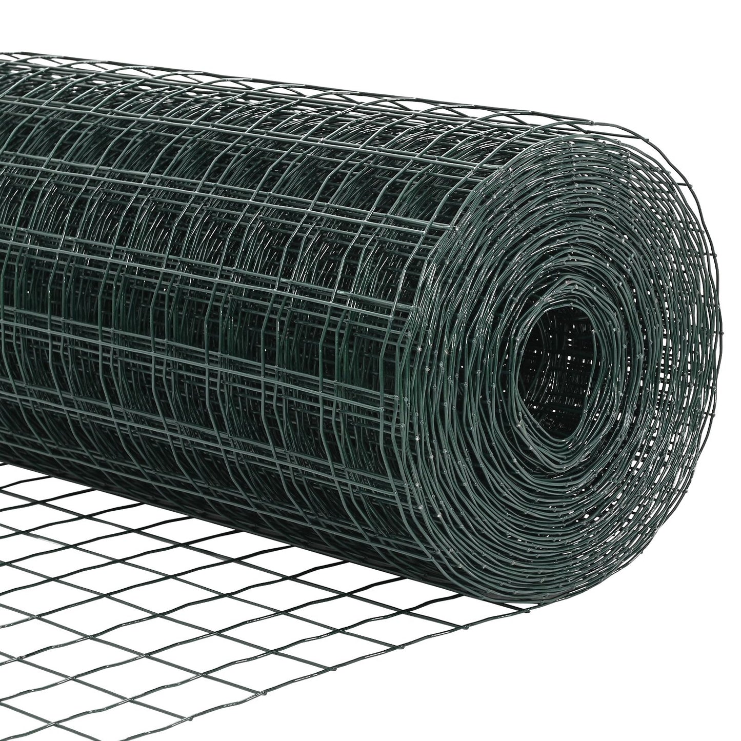 Euro Omheining Met 5 U-Paaltjes Groen 0.6X10 M Staal