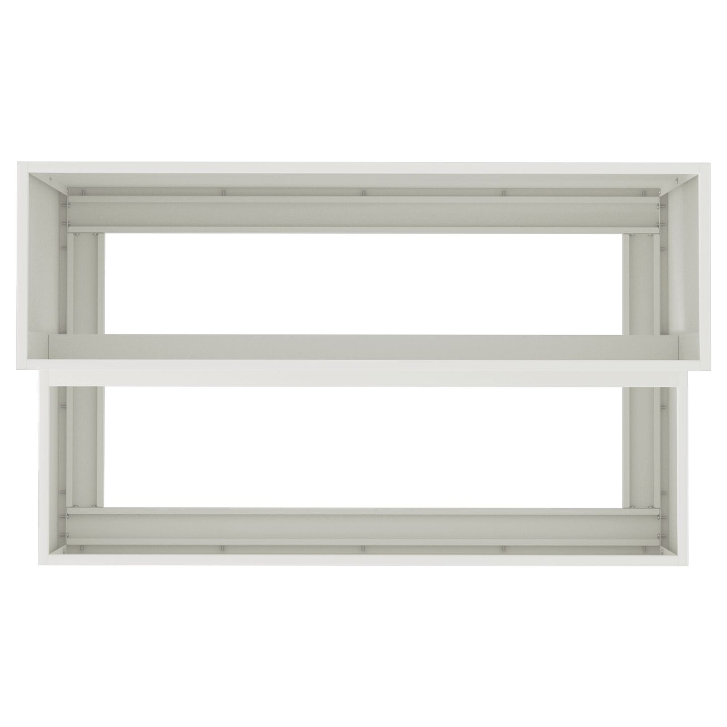 Tuin Planter 2-Tiering Te Staal 100 x 60 x 45 cm Wit