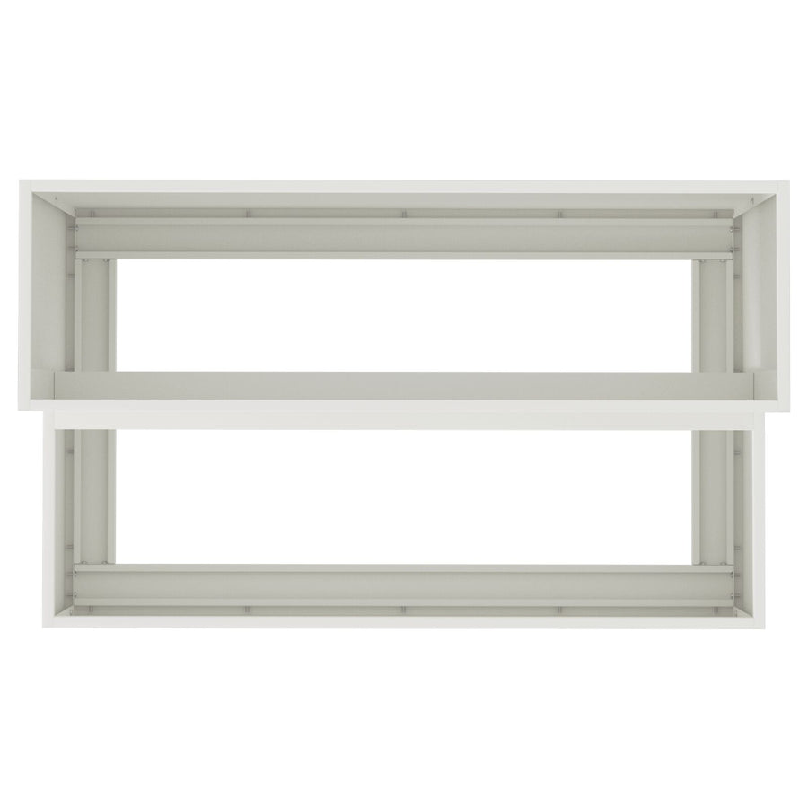 Tuin Planter 2-Tiering Te Staal 100 x 60 x 45 cm Wit