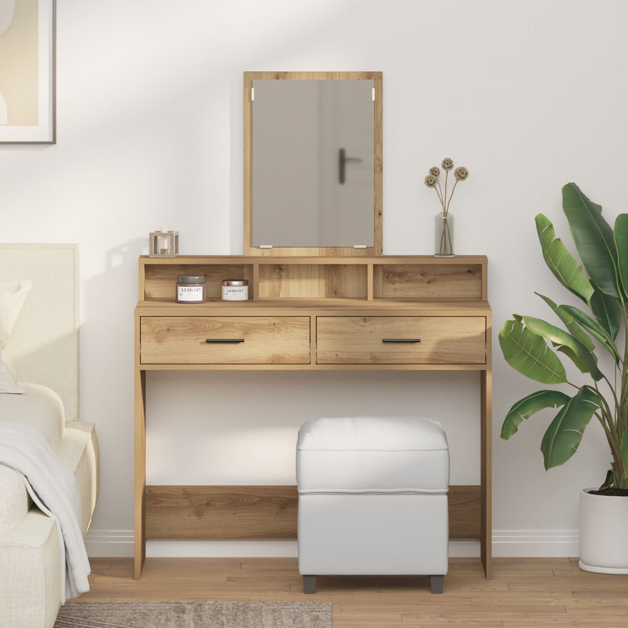Kaptafel Met Lades En 100 x 41 x 140 cm Artisan eik