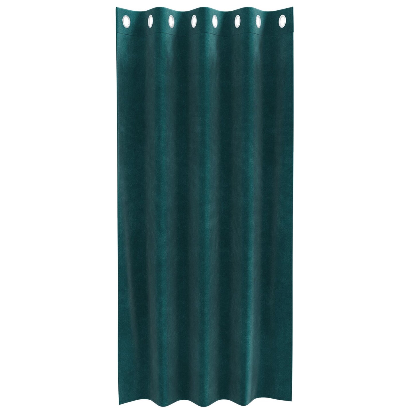 Zwartoutgordijnen 2 Stuks E Velours Donkergroen 140 x 175 cm met oogjes