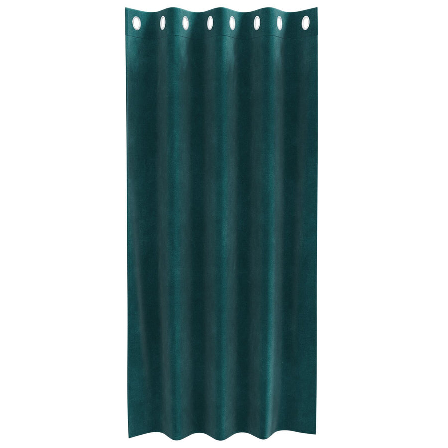 Zwartoutgordijnen 2 Stuks E Velours Donkergroen 140 x 175 cm met oogjes