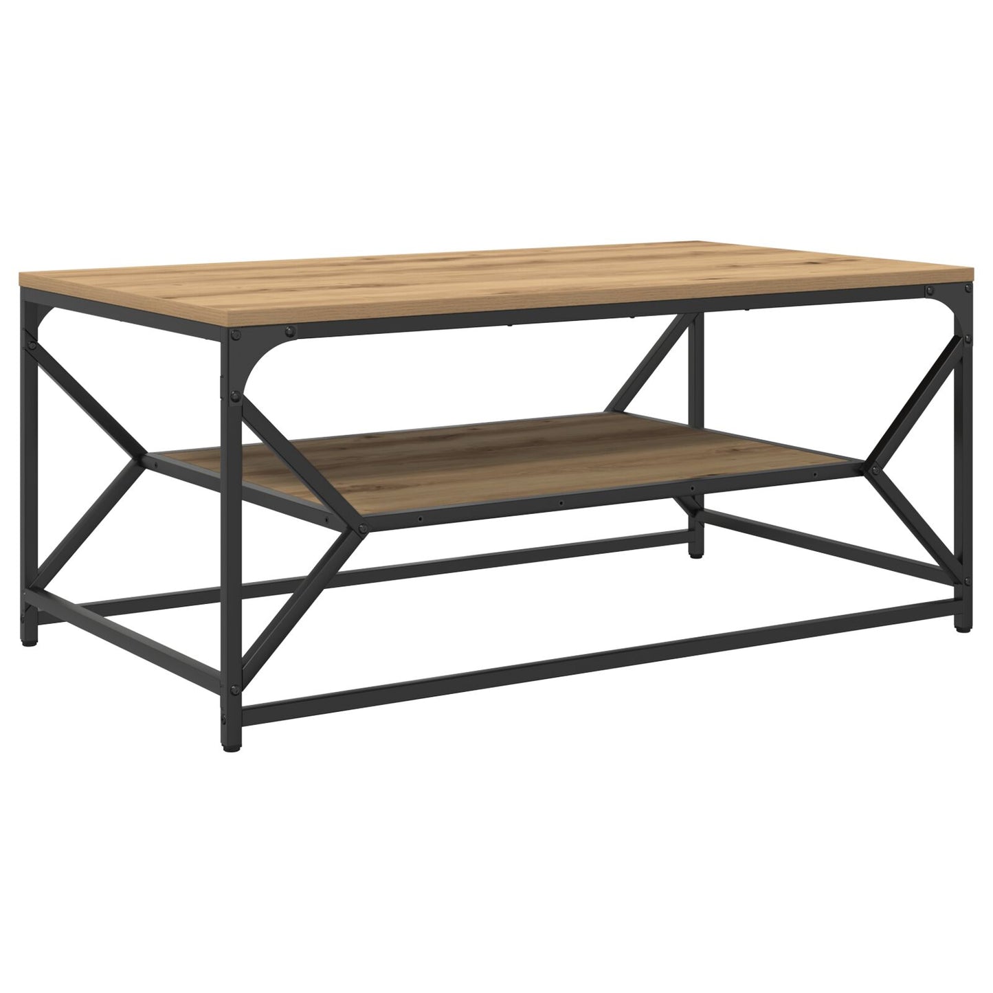 Salontafel Met Plank Artisan Eik Geengineerd Hout Artisan eiken 90 x 50 x 40 cm