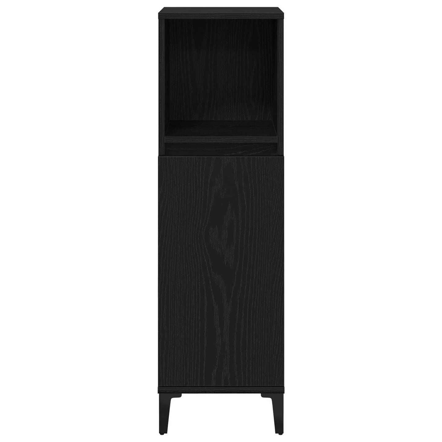 Badkamermeubel Set Set Van 3 Zwart Eiken Mdf