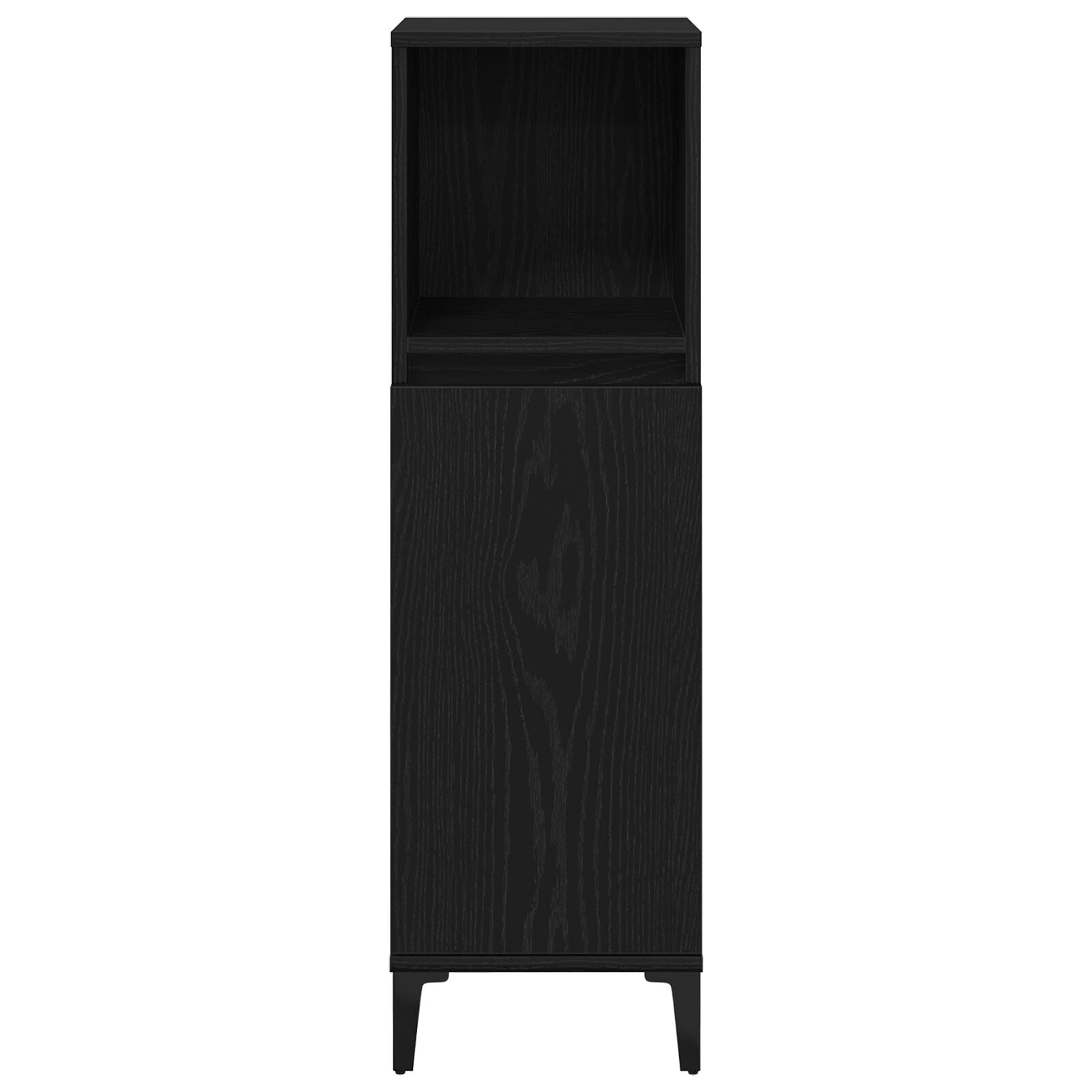 Badkamermeubel Set Set Van 3 Zwart Eiken Mdf