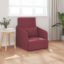 Vloer Sofa Bed 2-In-1 65X80X83 Cm Stof Bordeauxrood