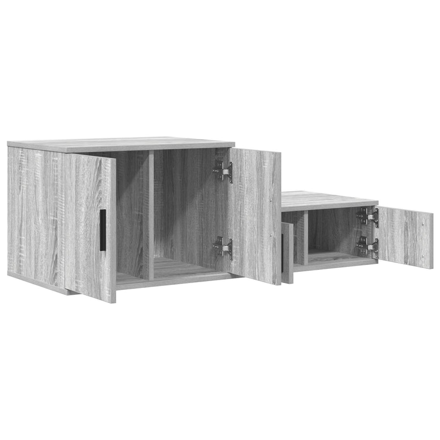 Opslagkast Grijs Sonoma Houtvezelplaat Grijze sonoma 127 x 41 x 40 cm