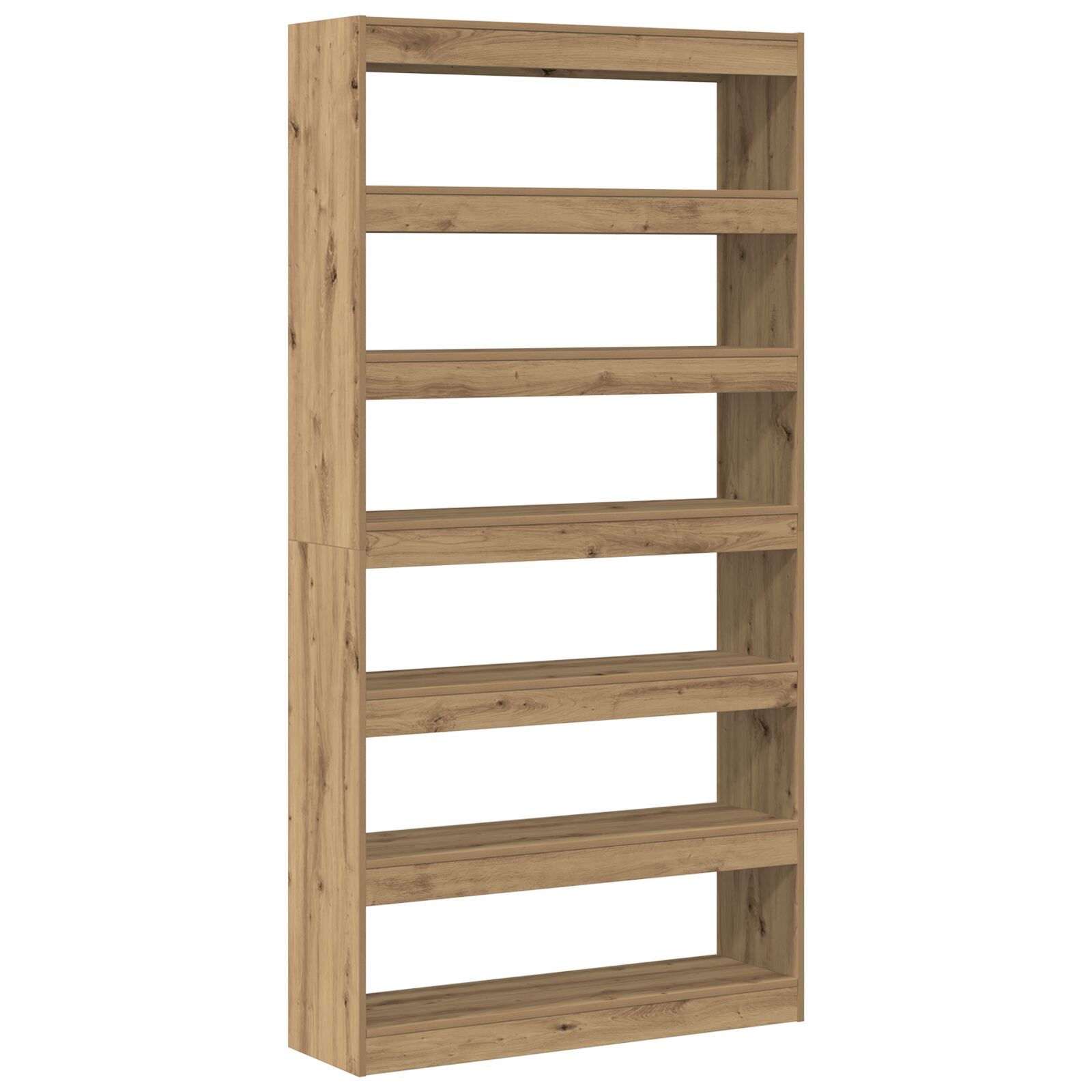 Boekenkast Artisan Eiken Massief Hout 100 X 30 X 198 Cm