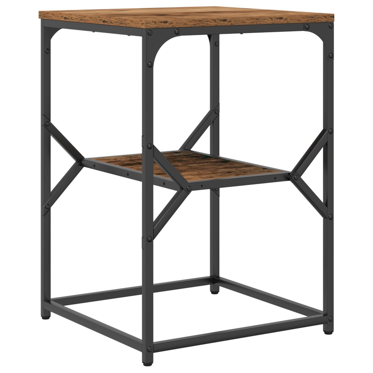 Bijzettafel 41X40X60 Cm Engineered Wood Oud hout