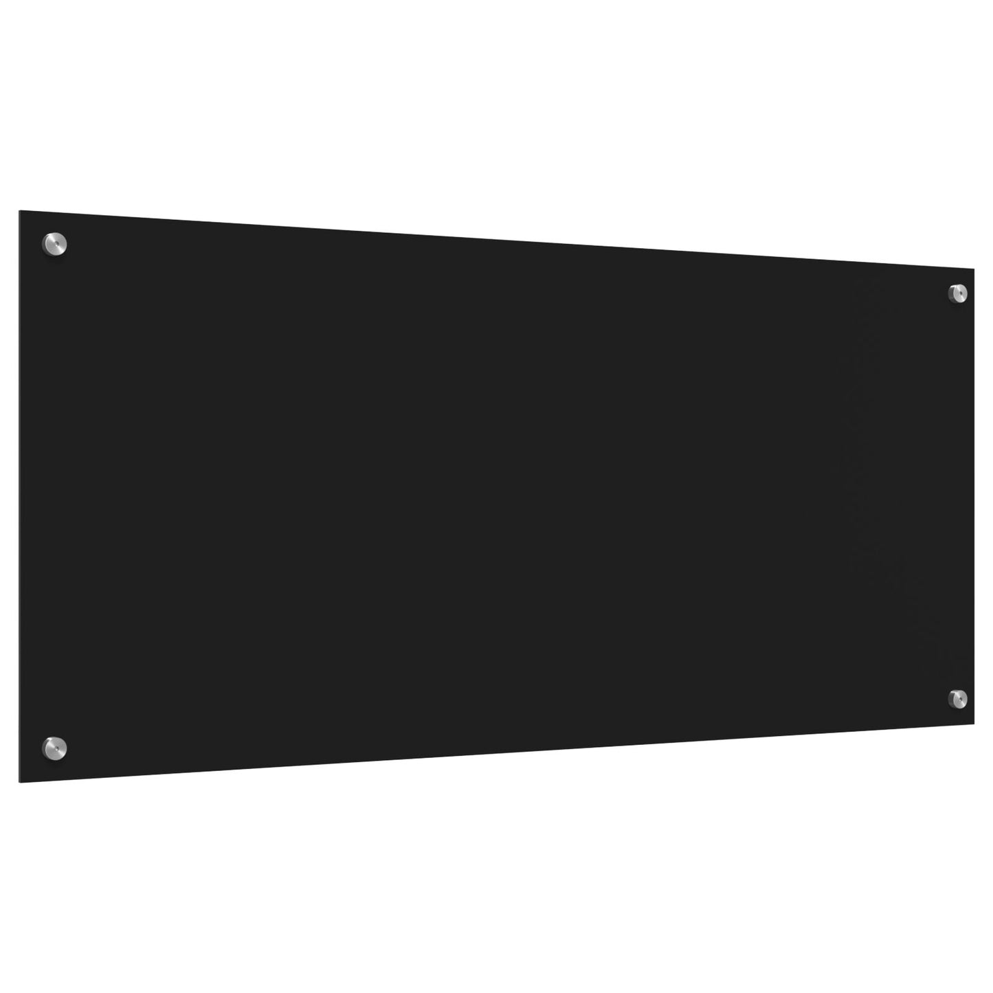 Keukenachterwand 110X50X0,6 Cm Gehard Glas Zwart 110 x 50 cm