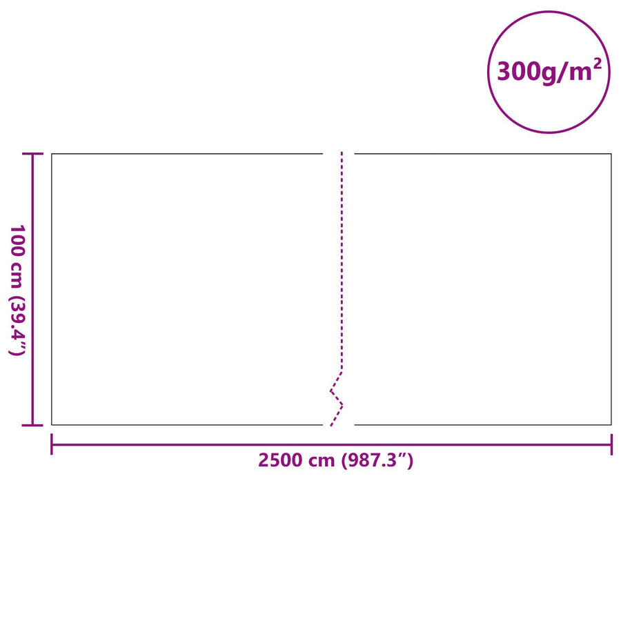 Vijver Fleece 300 g/㎡ 1 x 25 m