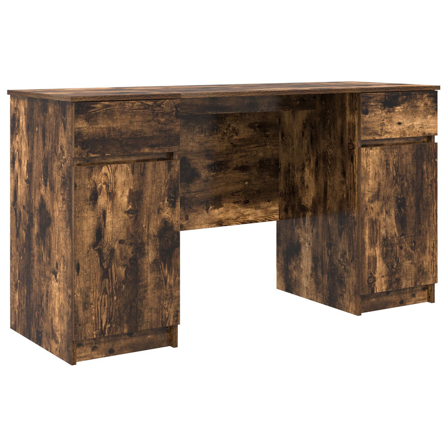 Bureau Rook Eiken 140X49X76 Cm Gefabriceerd Hout
