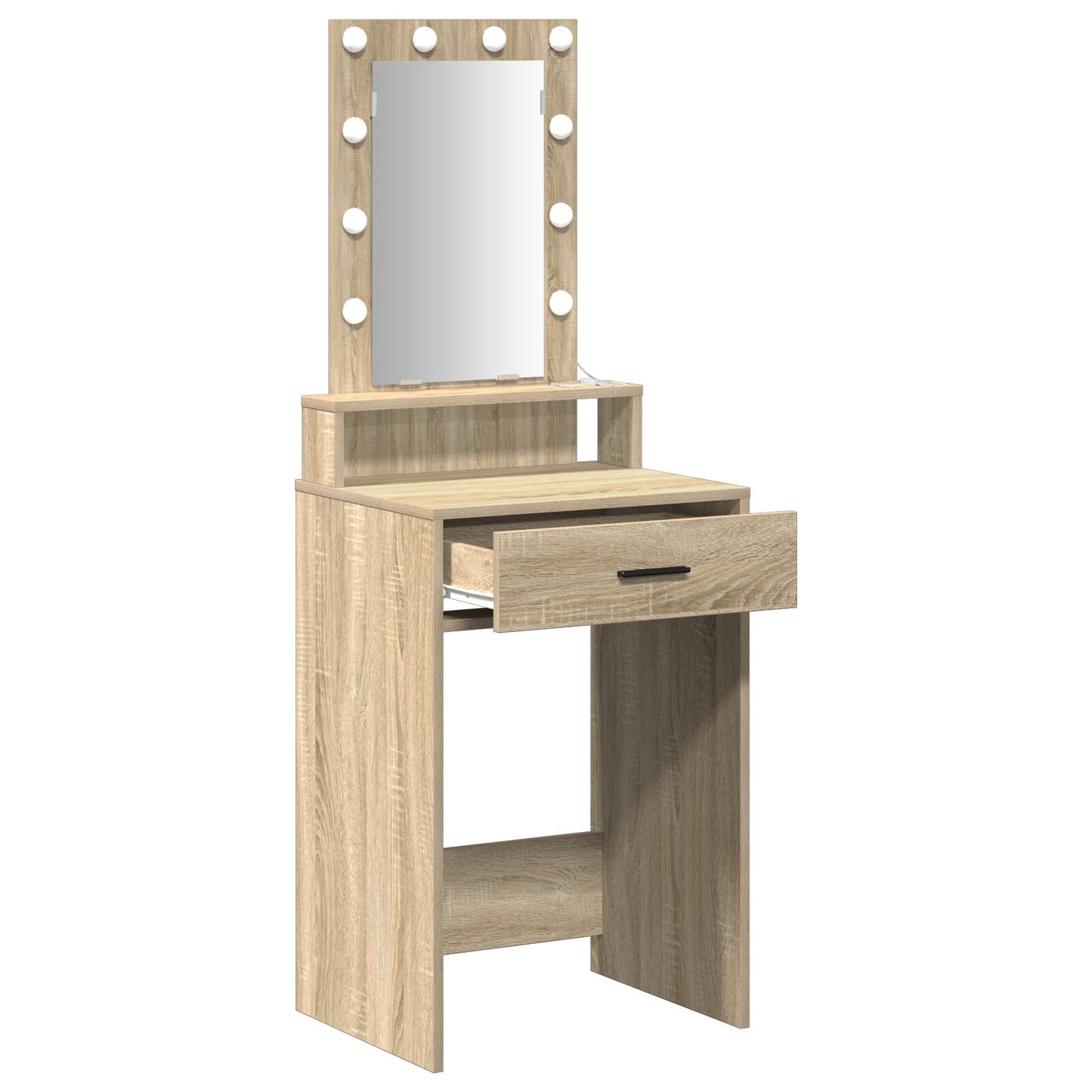 Kaptafel Met Led-Lampen - - Sonoma eiken 50 x 41 x 140 cm