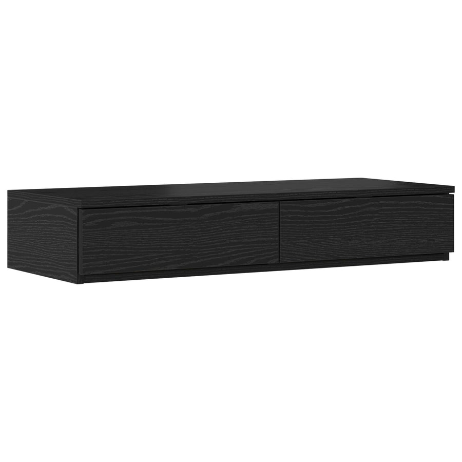 Opbergbedframe Zwart Eiken Gemaakt Hout 236,5 X 100 X 31,5 Cm Artisanaal Eiken