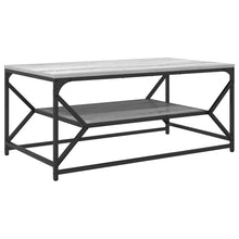 Salontafel Met Plank Bewerkt Hout Grijs sonoma 90 x 50 x 40 cm