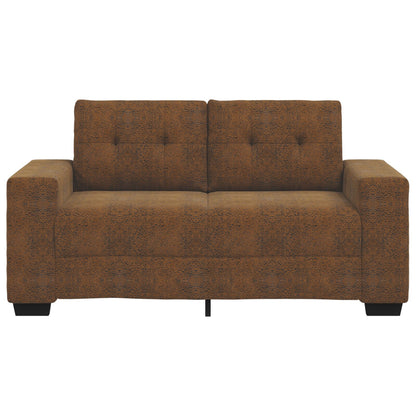 Loveseat Sofa Kunstleer Bruin 120 cm 120 cm
