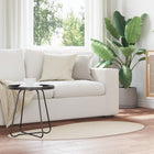 Vloerkleed beige druppelvorm 80x150 cm polyester