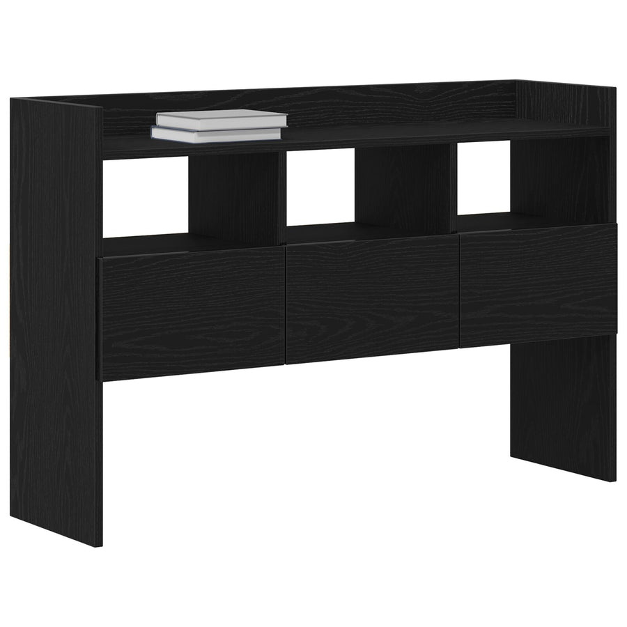 Zwarte Eik Sidetable 105X30X70 Cm Geengineerd Hout
