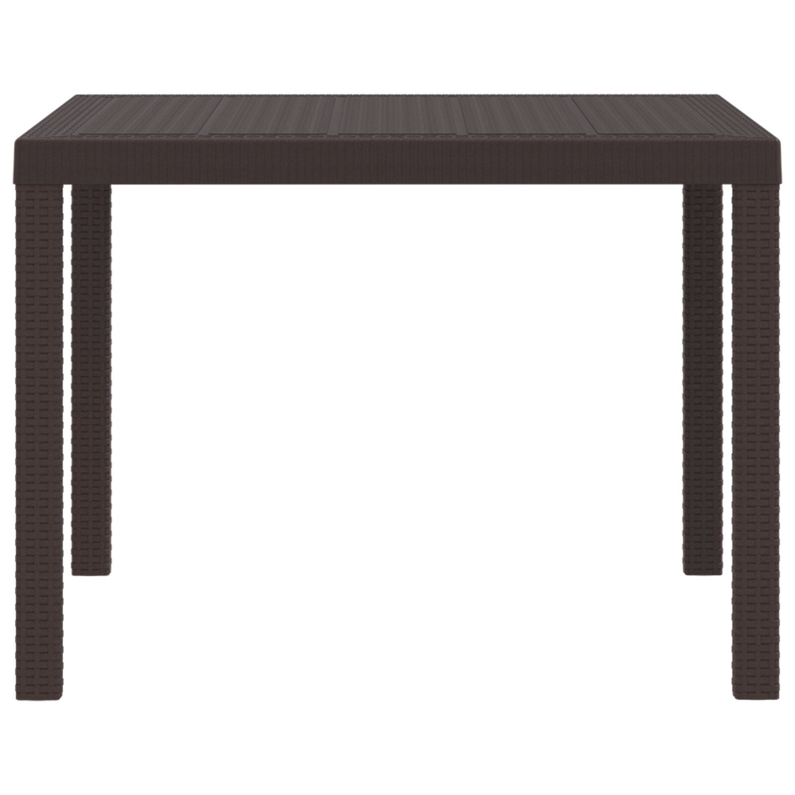 Buiten Tafel Polypropeen Vierkant Lichtgewicht Bruin 1 m