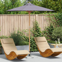 Tuinparasol 217X230 Cm Bamboe 217 x 217 x 230 cm Donkergrijs