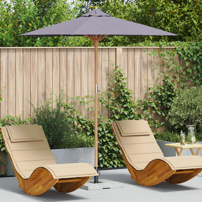 Tuinparasol 217X230 Cm Bamboe 217 x 217 x 230 cm Donkergrijs