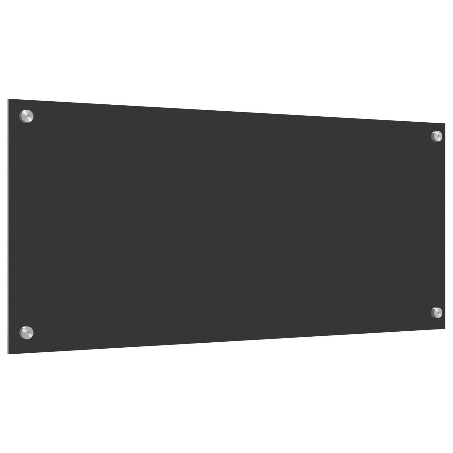Keuken Achterwand 90X40X0,6 Cm Gehard Glas Donkergrijs 90 x 40 cm