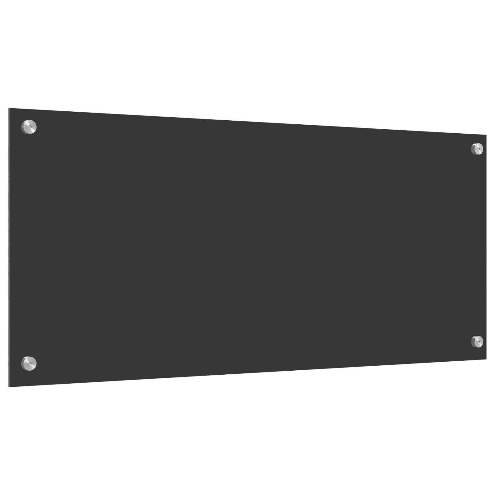 Keuken Achterwand 90X40X0,6 Cm Gehard Glas Donkergrijs 90 x 40 cm