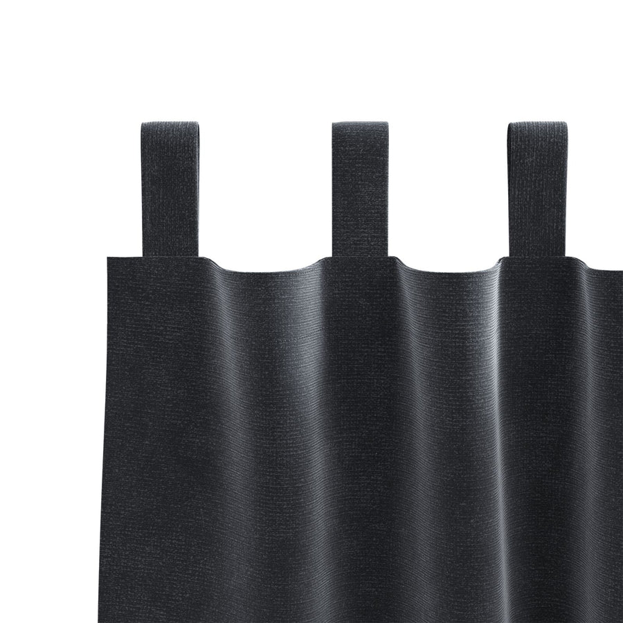 Blackout Gordijnen 2 Stuks Fluwel Donkergrijs 140 x 140 cm met hanglussen