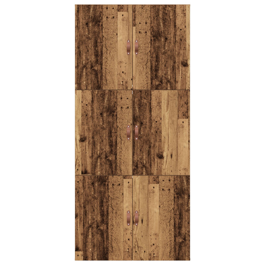 Bed Met Opbergruimte Massief Hout Eenvoudig Verweerd Hout 75 x 190 cm