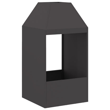 Vuurtentje Zwart 50X50X100 Cm Staal Koudgewalst staal/Zwart zonder zijuitsparingpatroon