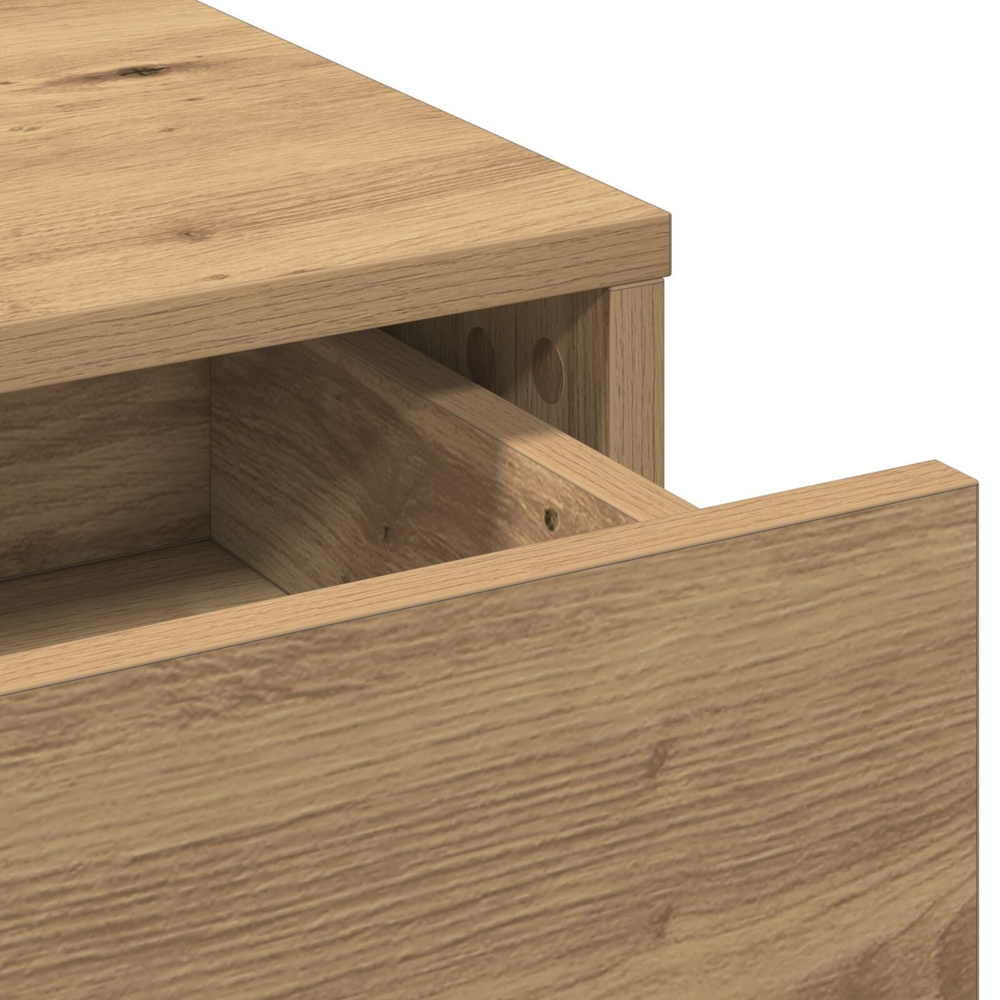 Kaptafel Met Led-Verlichting Artisan 50 x 41 x 135 cm Eiken