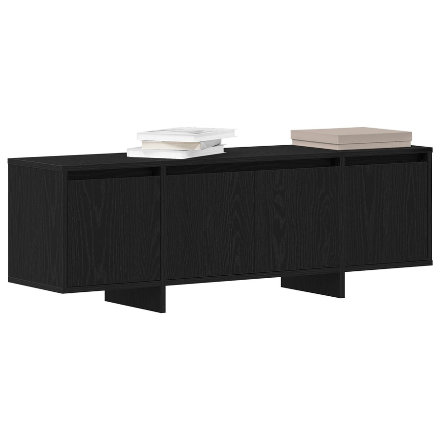 Tv Kast Zwart Eiken 120X30X40,5 Cm Gemaakt Van Hout