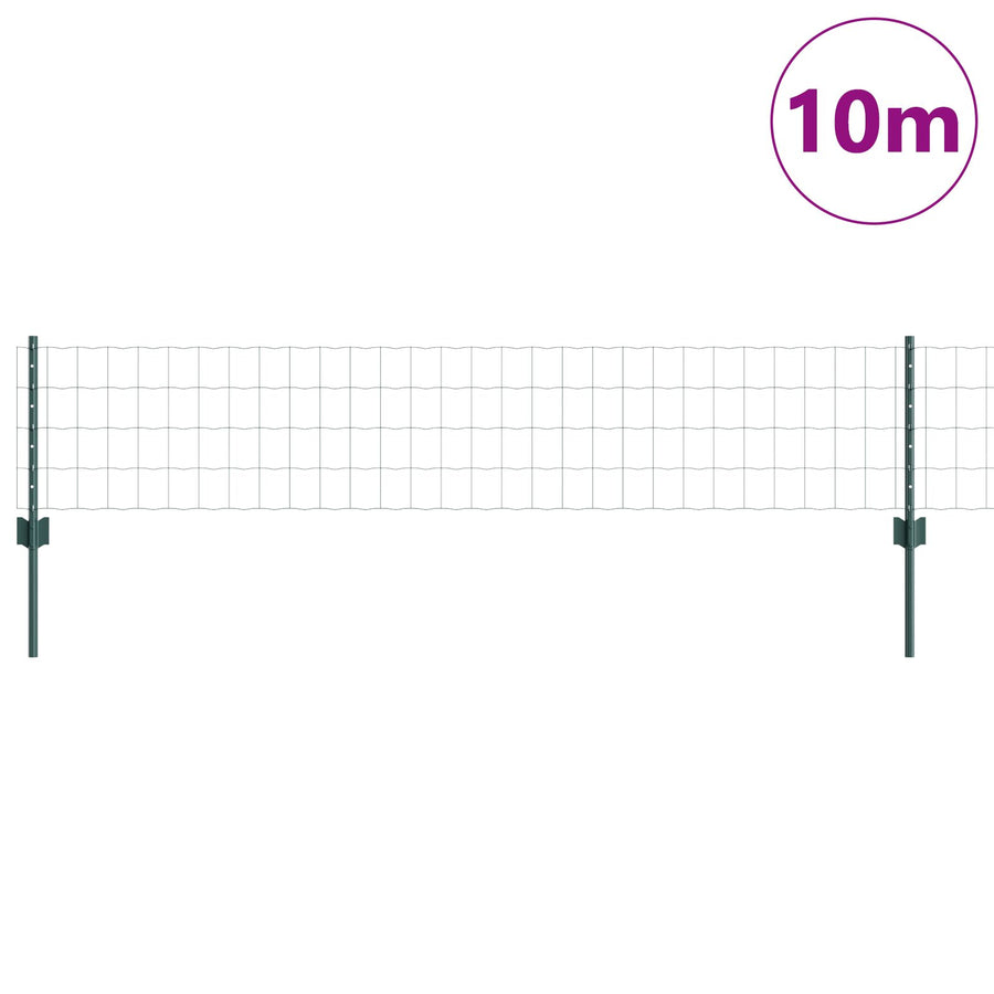 Euro Hek Met 5 U-Palen Groen 0.4X10 M Staal