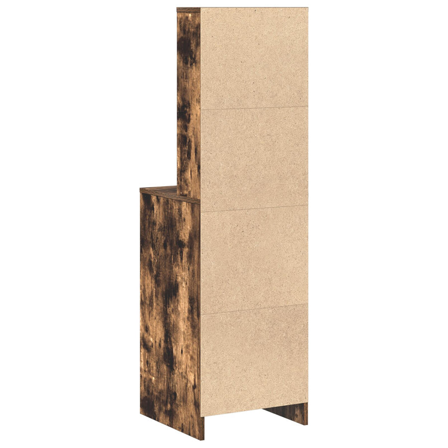 Highboard 40X41X135 Cm Geëngineerd Hout Gerookt eiken